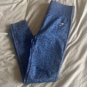 Gymshark Blue Patterned Leggings